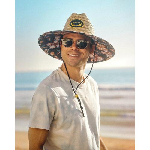 Hemlock Hat Co UPF 50+ Lifeguard Straw Flying Fish Sun Hat - Primary Image