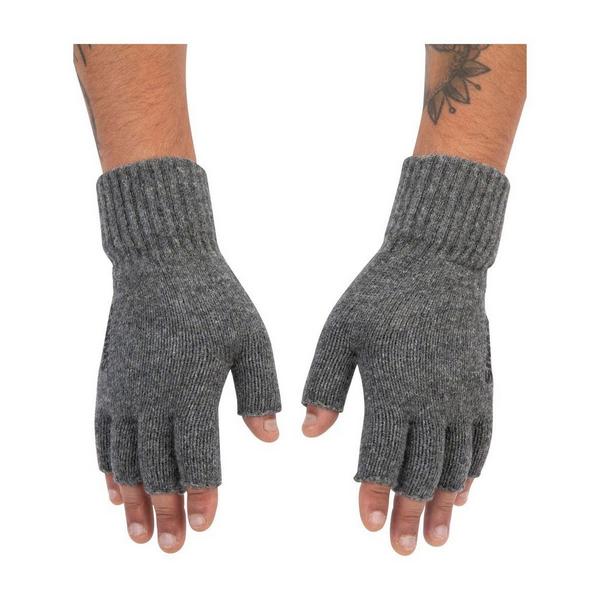 Simms Men's  Wool Half Finger Gloves