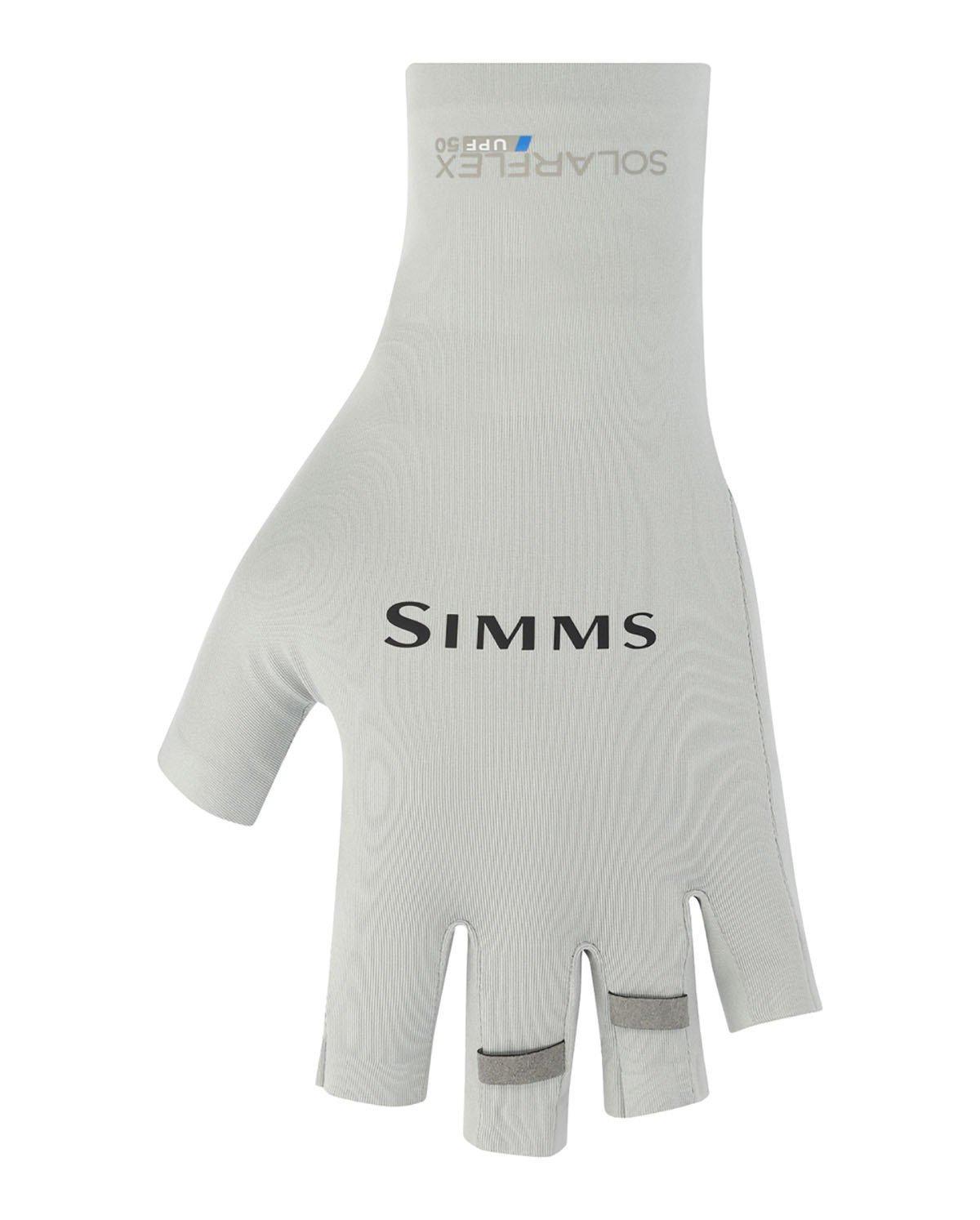Simms SolarFlex Half Finger Sun Fishing Gloves - Simms