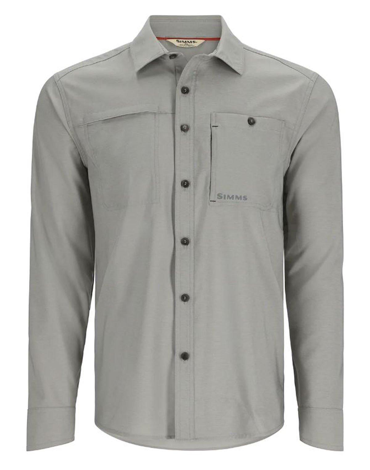 Men's Simms Challenger Long Sleeve T-Shirt,Button Up - Simms