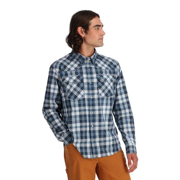 Simms Men's  Brackett Long Sleeve Button Up Shirt