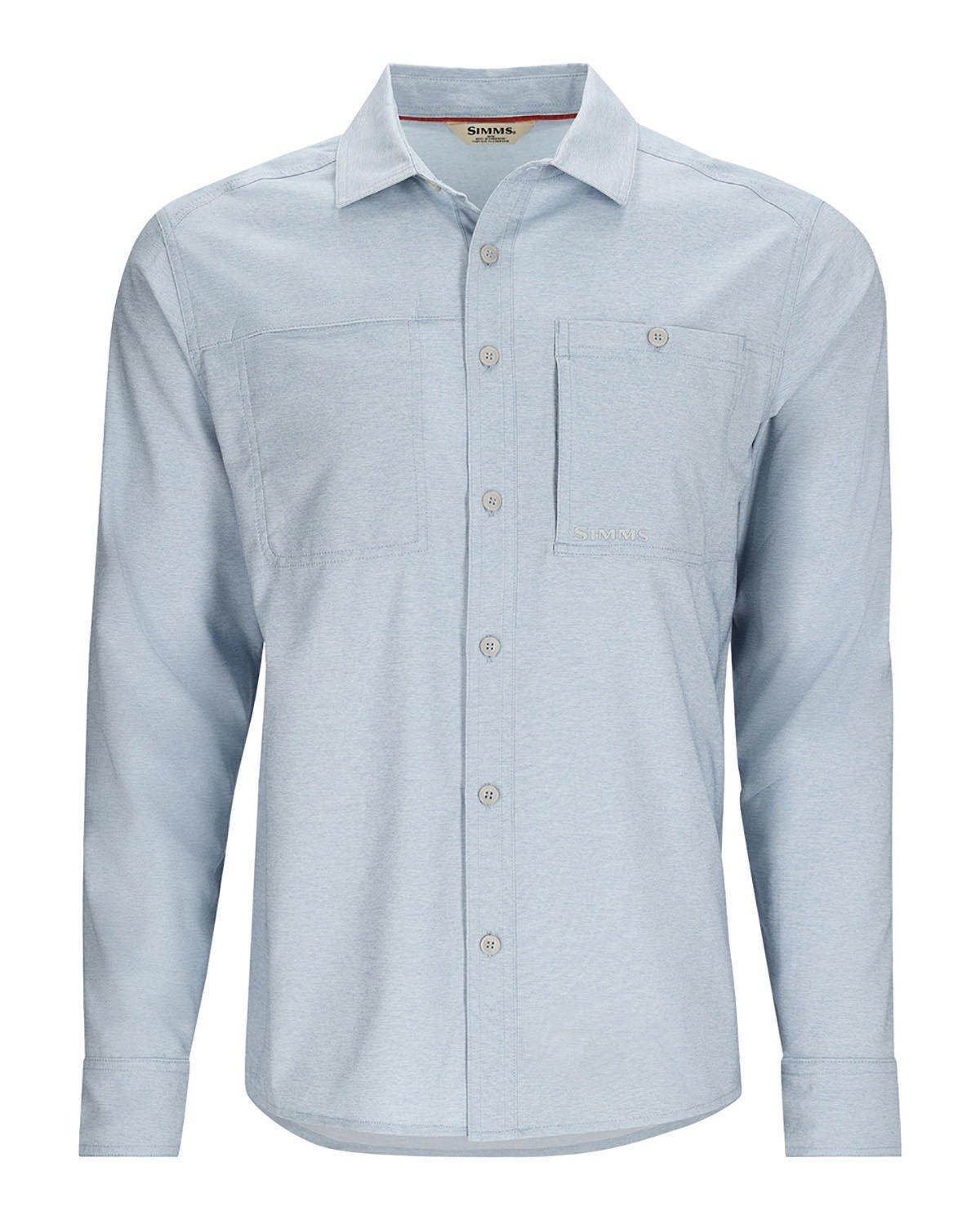Men's Simms Challenger Long Sleeve T-Shirt,Button Up - Simms