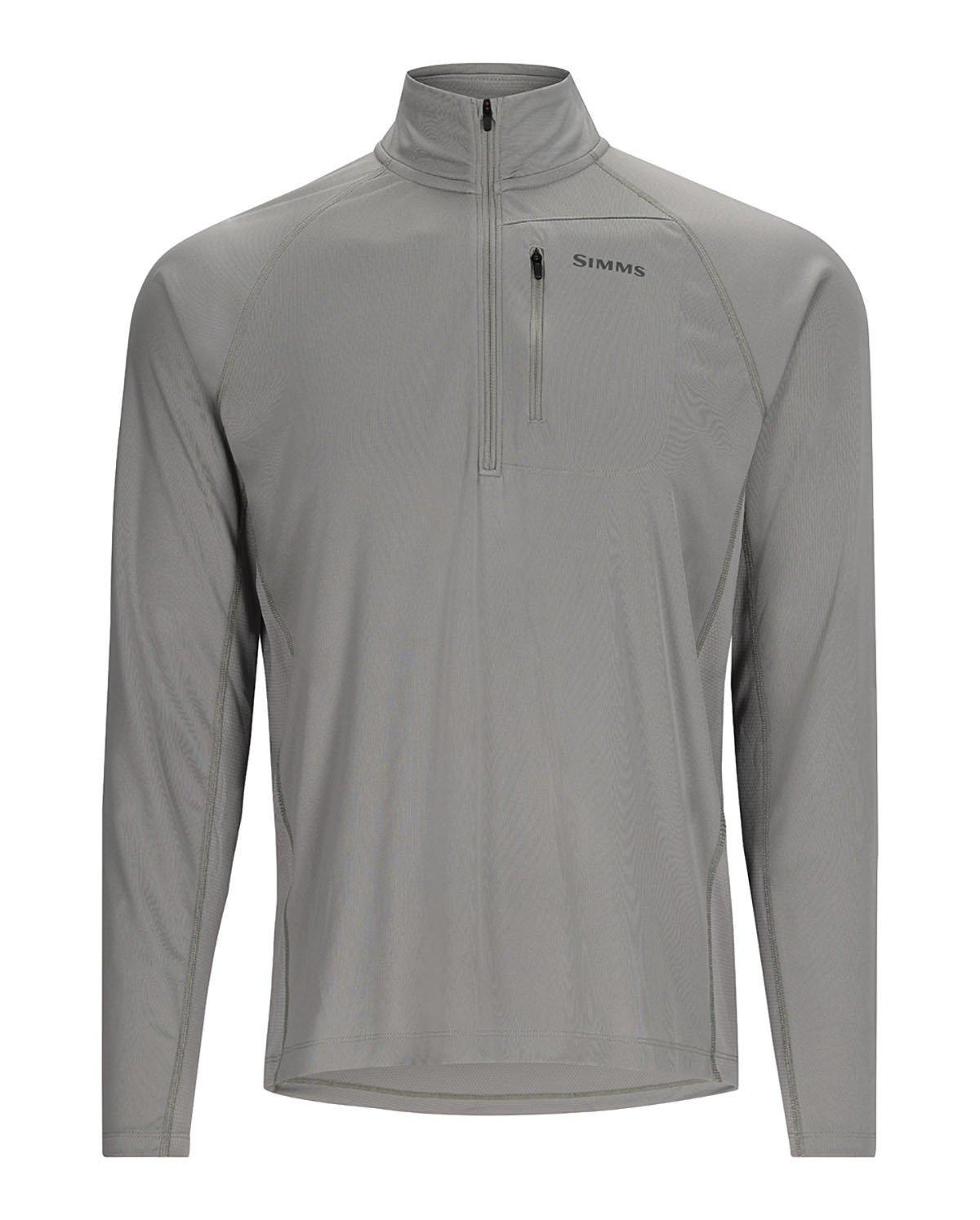 Men's Simms Challenger Solar Long Sleeve T-Shirt,1/4 Zip - Simms