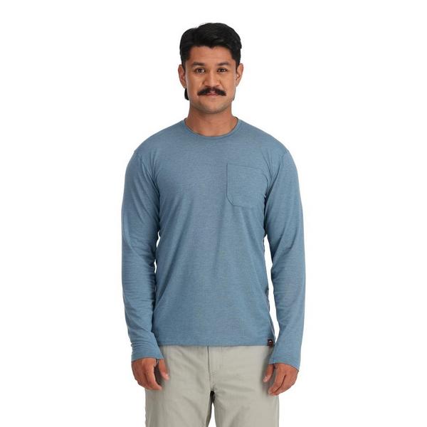 Simms Men's  Glades Crew Long Sleeve T-Shirt