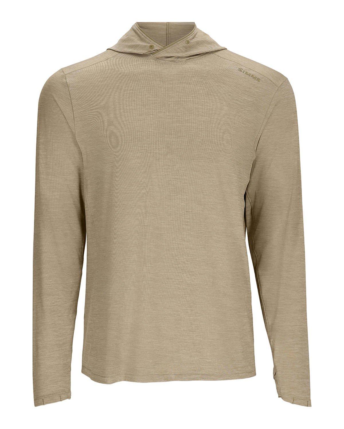 Men's Simms Mens SolarFlex Cooling Hoody Long Sleeve Hooded T-Shirt - Simms
