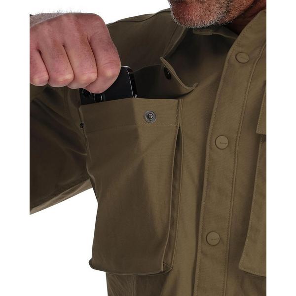 Simms Men's  Lodge Work Long Sleeve Button Up Shirt