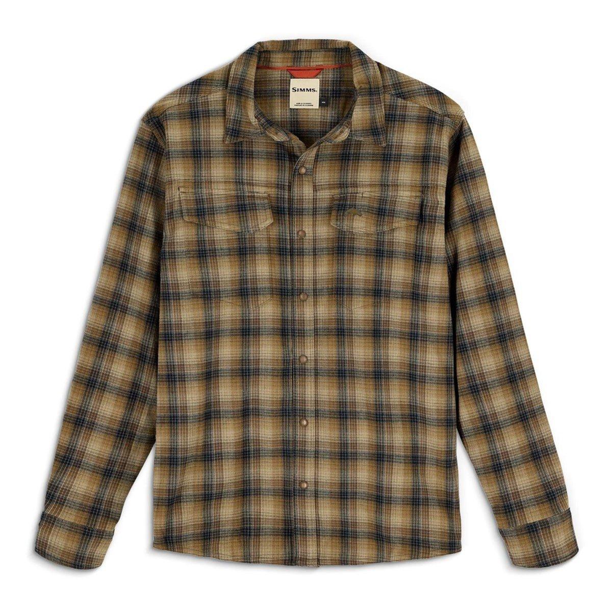 Men's Simms Gallatin Flannel Long Sleeve Button Up Shirt - Simms