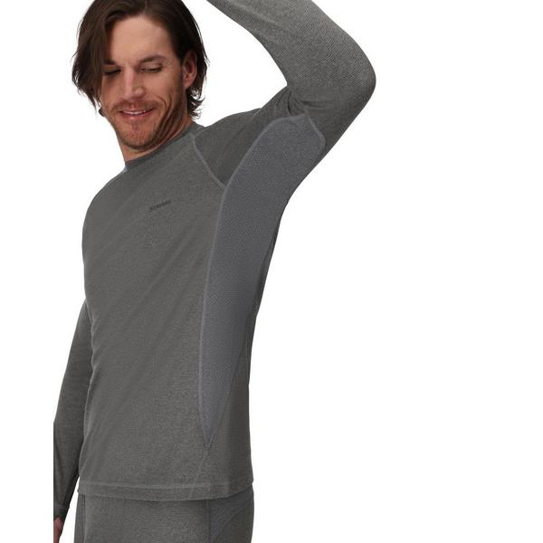 Simms Men's  Strata 160 Baselayer Crew Long Sleeve Base Layer