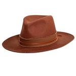 Women's American Hat Makers Jawa Wide Brim Felt Fedora - Thumbnail 1 of 3