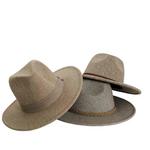 Women's American Hat Makers Crystal Wide Brim Felt Fedora - Thumbnail 1 of 7