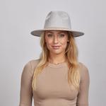 Women's American Hat Makers Crystal Wide Brim Felt Fedora - Thumbnail 7 of 7