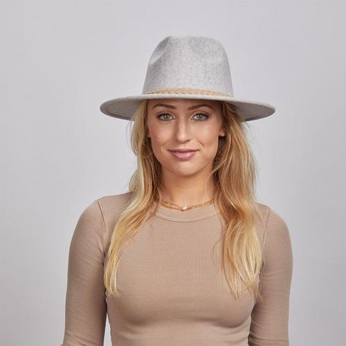 Women's American Hat Makers Crystal Wide Brim Felt Fedora - Primary Image
