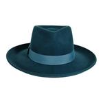 Women's American Hat Makers Oakley Wool Felt Teardrop Fedora - Thumbnail 2 of 4