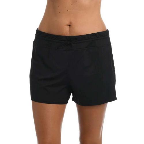 Women's 24th & Ocean Plus Size Solid Swim Bottoms - Primary Image