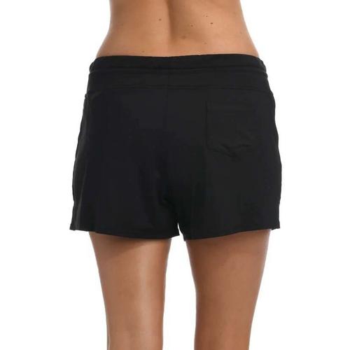 Women's 24th & Ocean Plus Size Solid Swim Bottoms - Primary Image