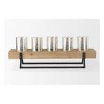 Mercana Benk Wood and Black Metal Five Candle Holder - Thumbnail 2 of 10