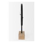 Mercana Oris Black Metal and Wood Open Frame Table Clock - Thumbnail 3 of 7