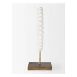 Mercana Pontchartrain II White Beaded Broken Sphere Sculpture - Thumbnail 3 of 6