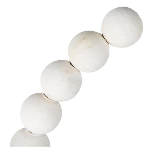 Mercana Pontchartrain II White Beaded Broken Sphere Sculpture - Primary Image