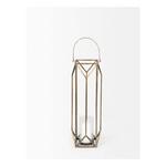 Mercana Ivy Gold Metal Geometric Cage Candle Holder Lantern - Thumbnail 2 of 14