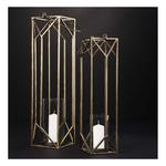 Mercana Ivy Gold Metal Geometric Cage Candle Holder Lantern - Thumbnail 7 of 14