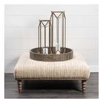 Mercana Ivy Gold Metal Geometric Cage Candle Holder Lantern - Thumbnail 13 of 14