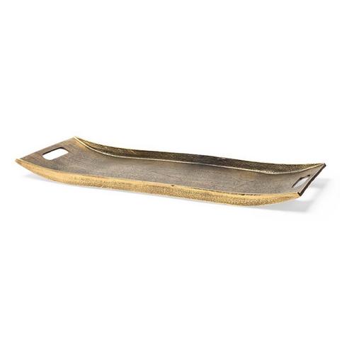 Mercana Drey Gold Rectangular Tray - Primary Image