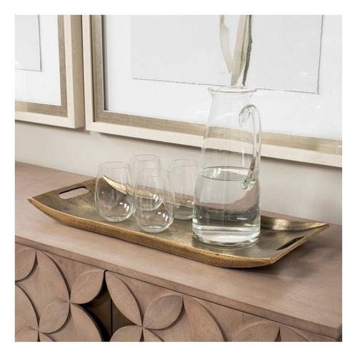 Mercana Drey Gold Rectangular Tray - Primary Image