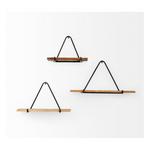Mercana Khufu Triangular Wood and Metal Shelves - Thumbnail 2 of 6