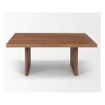 Mercana Grier Square Brown Solid Wood w/ Cane Coffee Table - Thumbnail 2 of 7