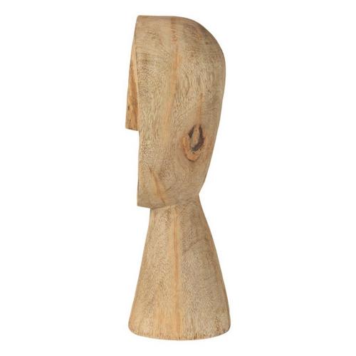 Mercana Ivan Wooden Head Sculpture - Primary Image