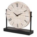 Mercana Maja Metal with Wood Table Clock - Thumbnail 1 of 7
