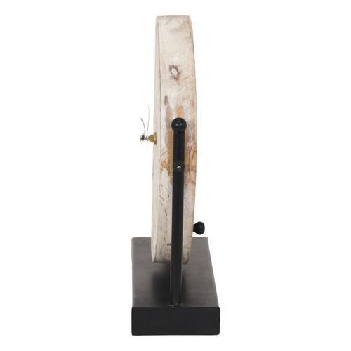 Mercana Maja Metal with Wood Table Clock - Primary Image
