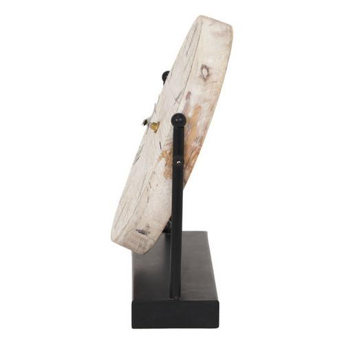 Mercana Maja Metal with Wood Table Clock - Primary Image