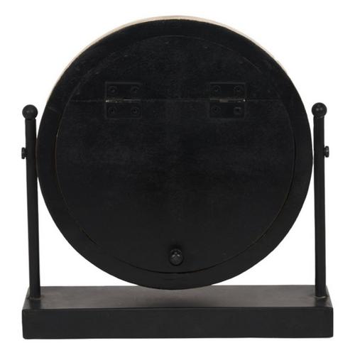 Mercana Maja Metal with Wood Table Clock - Primary Image