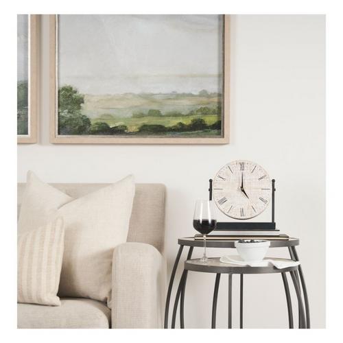 Mercana Maja Metal with Wood Table Clock - Primary Image