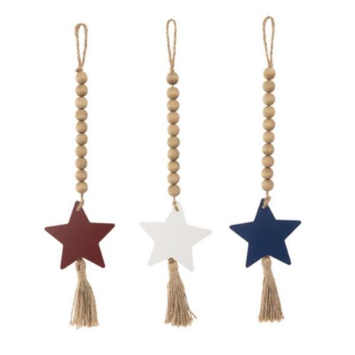Midwest-CBK Star Ornament with Beaded Hanger (Color May Vary) - Primary Image