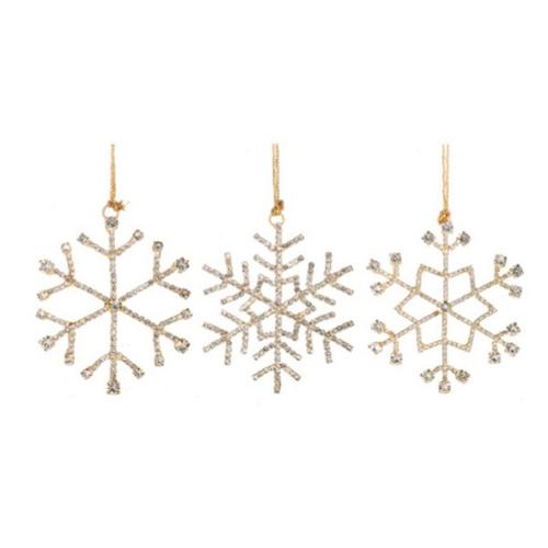 Midwest-CBK Gold Jeweled Snowflake Ornament (Styles May Vary) - Primary Image