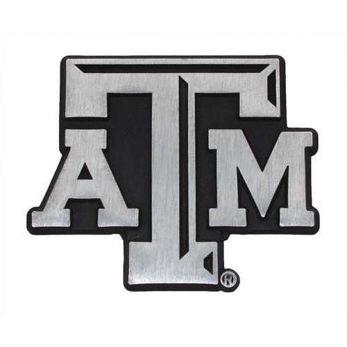 A/M/G Company Texas A&M Aggies Matte Chrome Car Emblem - Primary Image