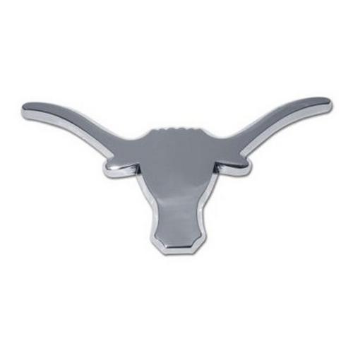 A/M/G Company Texas Longhorns Matte Chrome Car Emblem - Primary Image