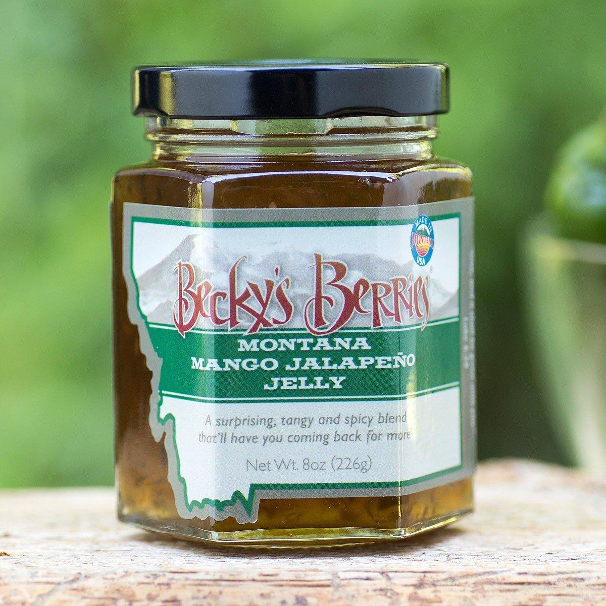 Becky's Berries Montana Mango Jalapeno Pepper Jelly 8 oz - Becky's Berries