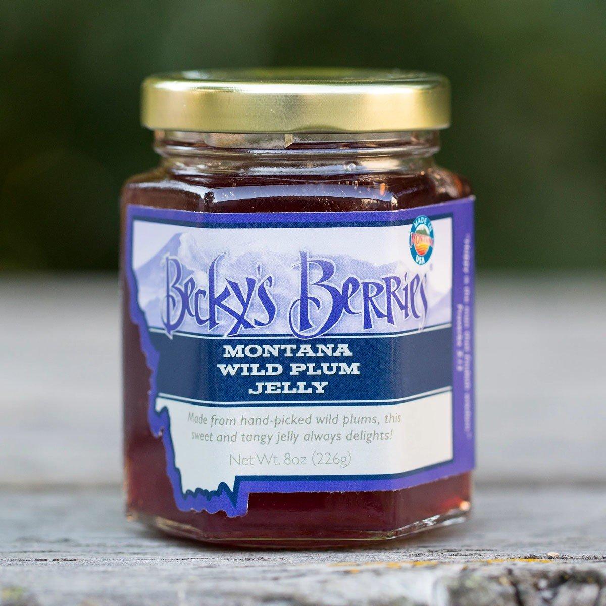Becky's Berries Montana Wild Plum Jelly 8 oz - Becky's Berries
