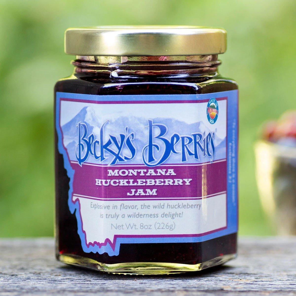Becky's Berries Montana Wild Huckleberry Jam 8 oz - Becky's Berries