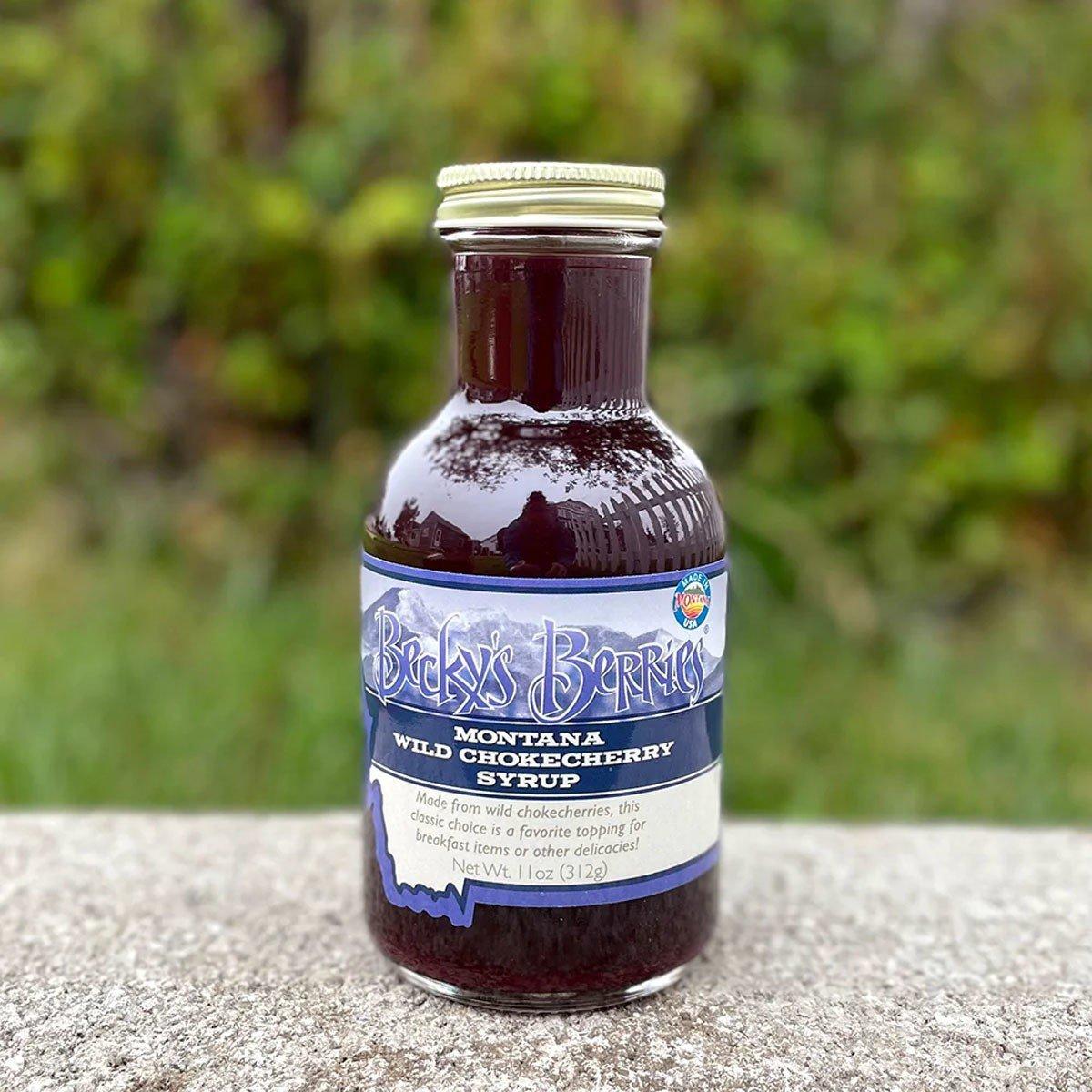Becky's Berries Montana Wild Chokecherry Syrup 11 oz - Becky's Berries