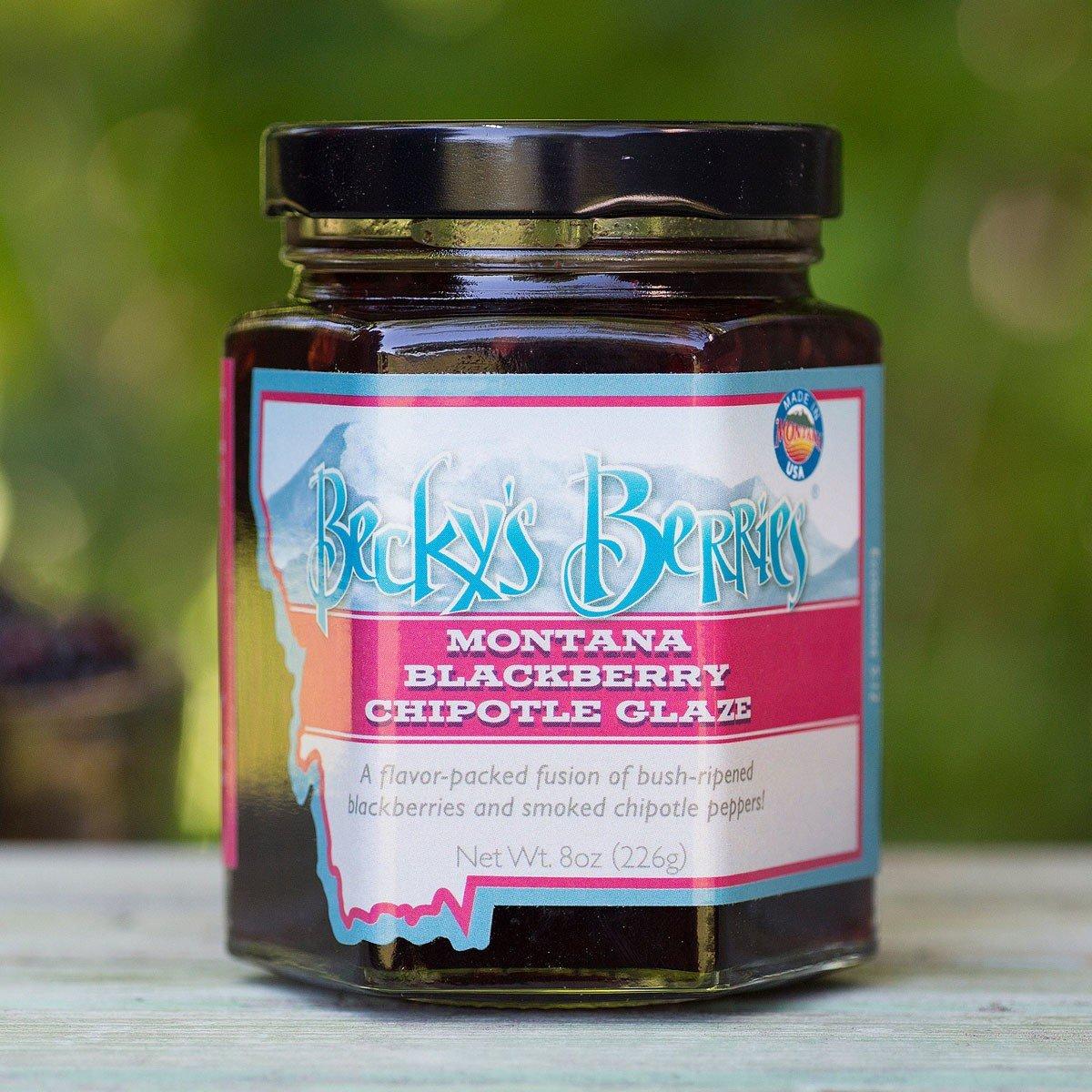 Becky's Berries Montana Blackberry Chipotle Glaze 8 oz - Becky's Berries
