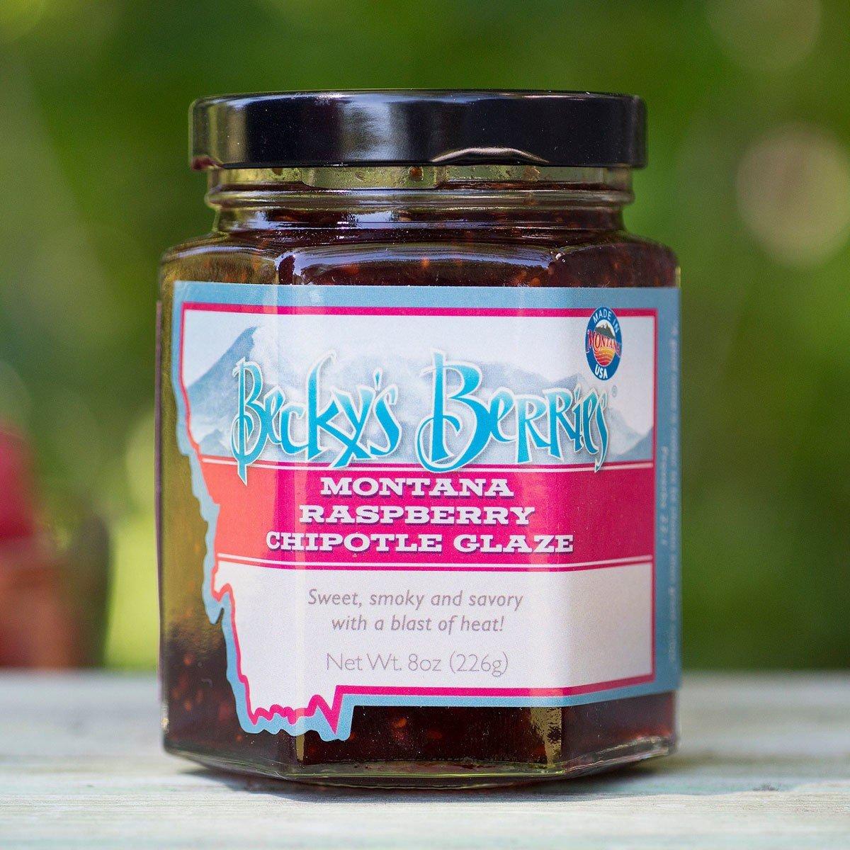 Becky's Berries Montana Raspberry Chipotle Glaze 8 oz - Becky's Berries