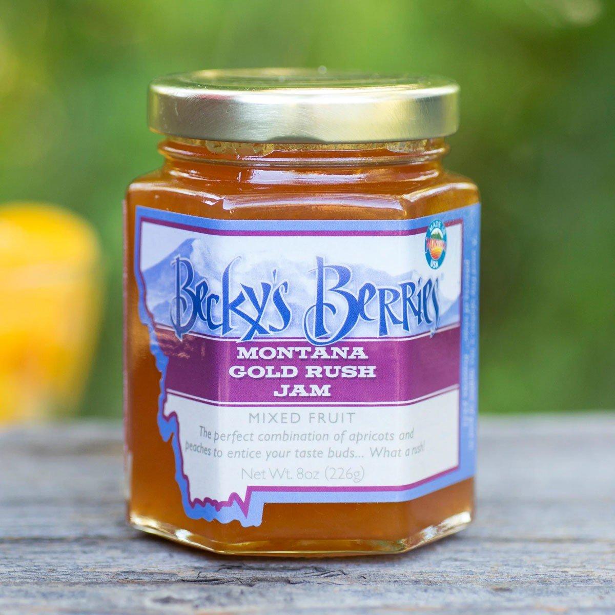 Becky's Berries Montana Gold Rush Jam 8 oz - Becky's Berries