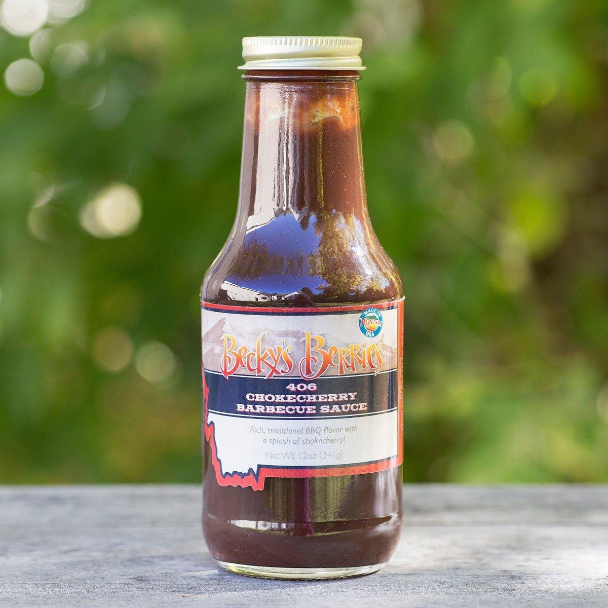 Becky's Berries 406 Chokecherry Barbecue Sauce 12 oz - Becky's Berries