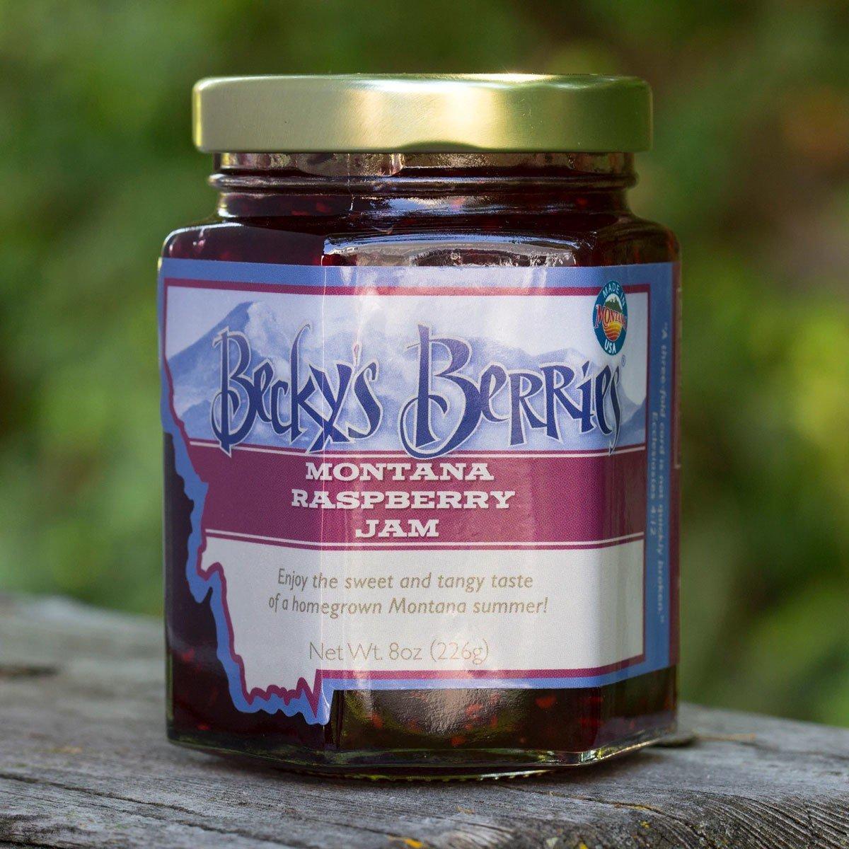 Becky's Berries Montana Raspberry Jam 8 oz - Becky's Berries