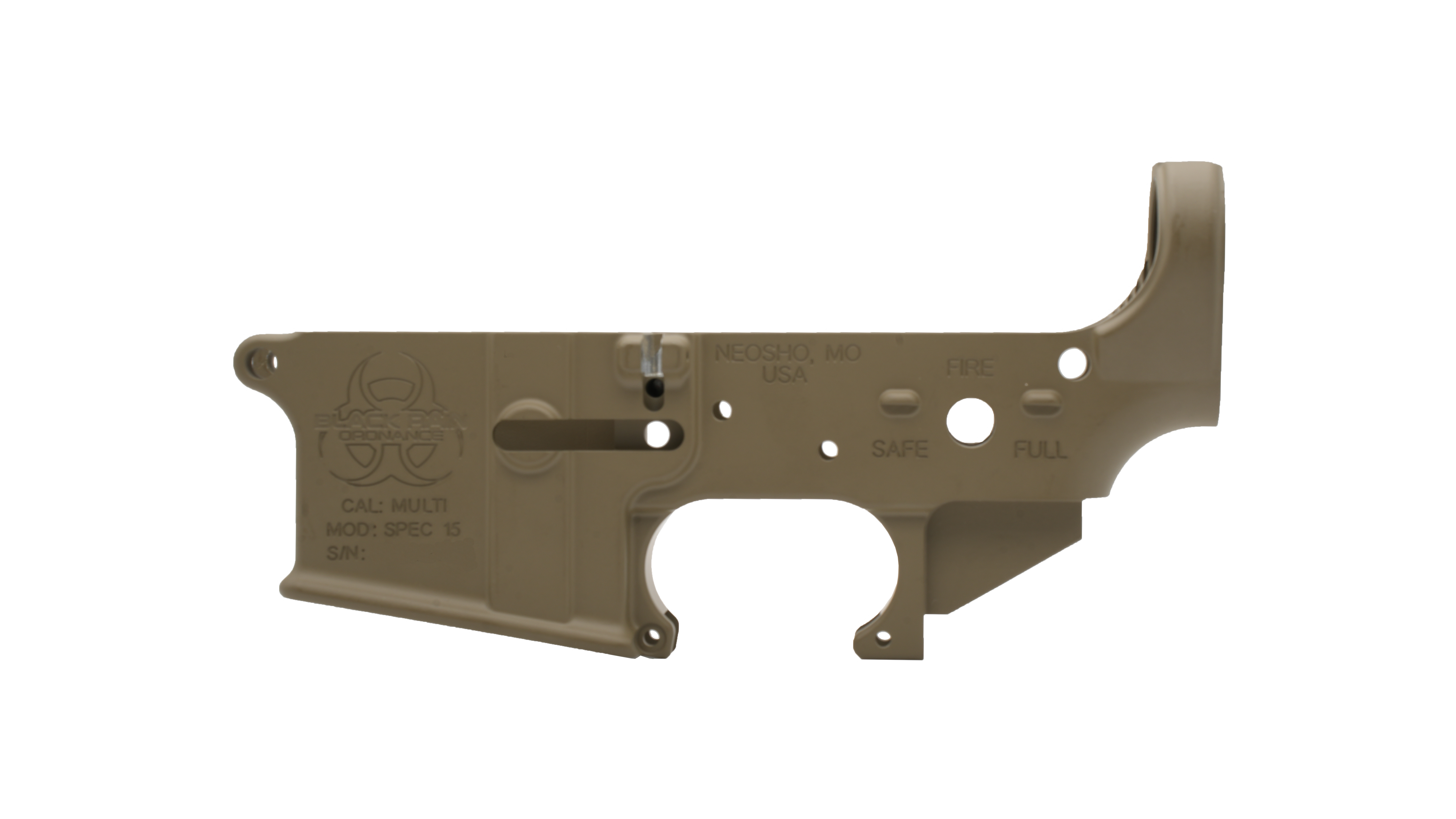 Black Rain Ordinance Spec15 Forged Lower Reciever - Black Rain Ordinance